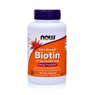 NOW Biotin 10 mg (10,000 mcg) Extra Strength - 120 Veg Capsules