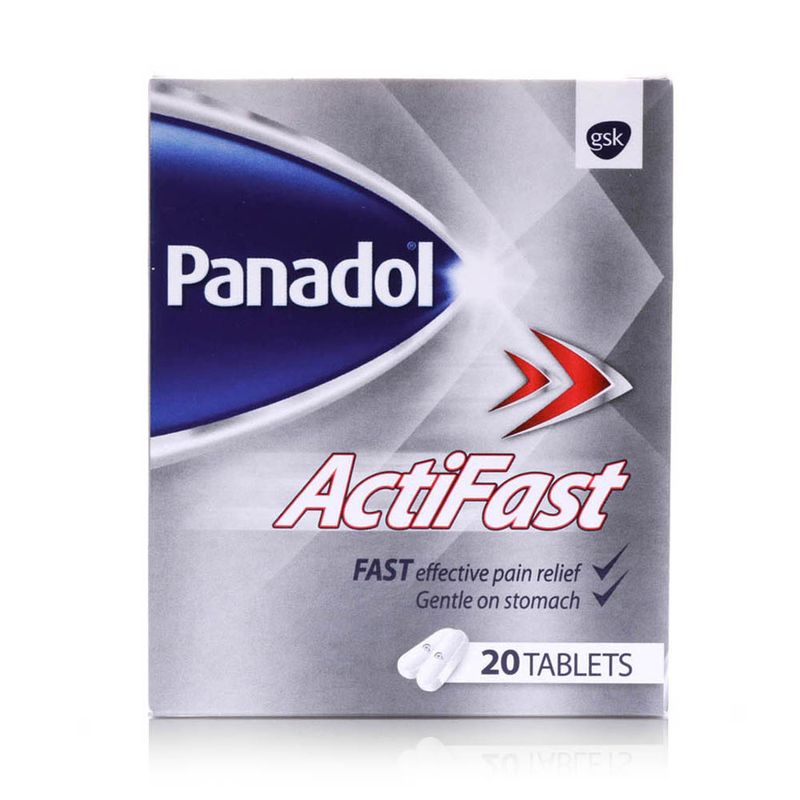 Panadol Panadol Actifast Paracetamol 500 mg Film-Coated Tablets - 20 Tablets