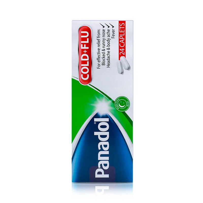 Panadol Panadol Cold & Flu All in One Paracetamol 250 mg/Guaifenesin 100 mg/Phenylephrine Hydrochloride 5 mg Film-Coated Tablets - 24 Tablets