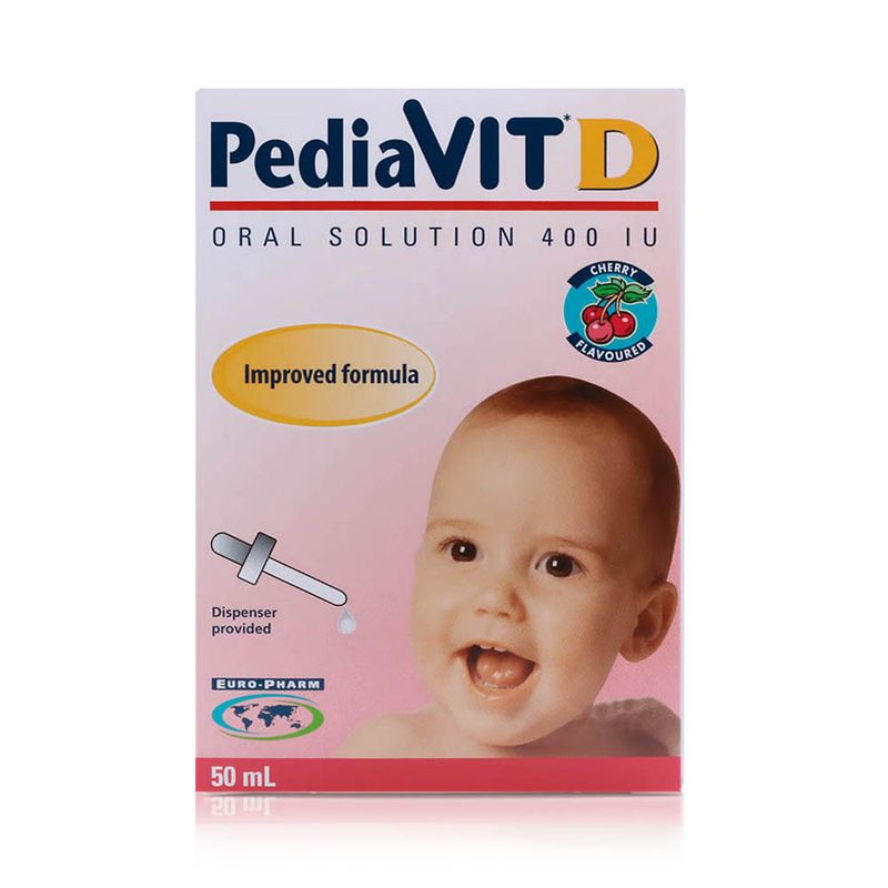 PediaVit PediaVit D3 Cherry-Flavoured Oral Drops 400 IU/ml - 50 ml