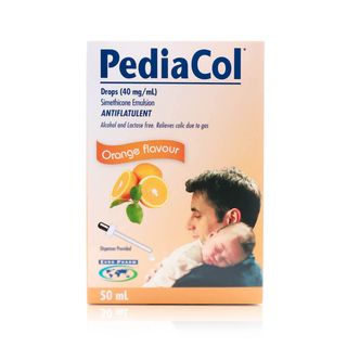 Pediacol Simethicone 40 mg/ml Orange-Flavoured Oral Drops - 50 ml