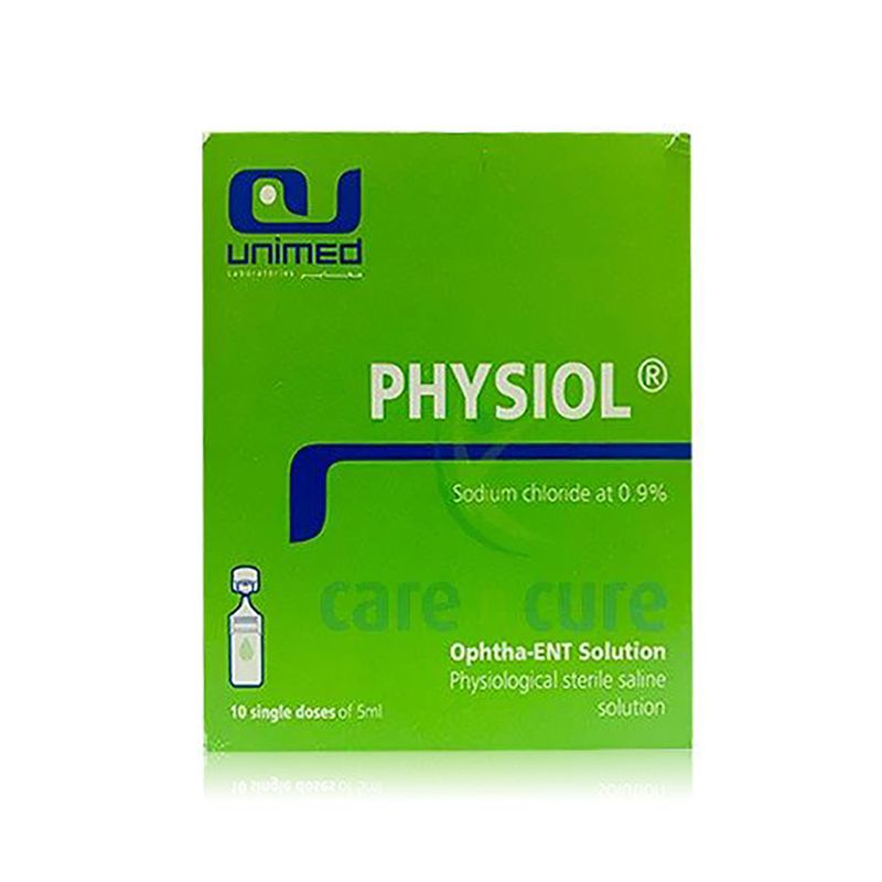 Physiol Physiol Sodium Chloride 0.9% Sterile Saline - 10 x 5 ml
