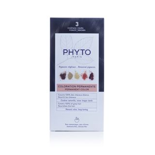 PHYTOCOLOR 3 Dark Brown Permanent Hair Colour Kit - 1 Kit