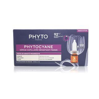 PHYTO Phytocyane Reactional Hair-Loss Treatment for Women - 12 Ampoules x 5 ml