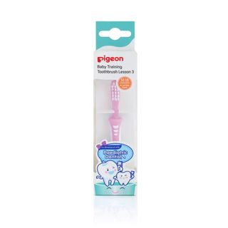 Pigeon Training Toothbrush Lesson 3 Pink, 12-18m - 1 Toothbrush