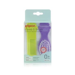 Pigeon Baby Comb & Hair Brush Set, 0m+ - 2 Pieces