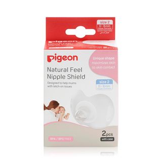 Pigeon Natural Feel Silicone Nipple Shield Size L 13 mm - 2 Pieces