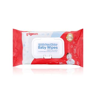 Pigeon Pure Water Baby Wipes - 80 Wipes Fliptop
