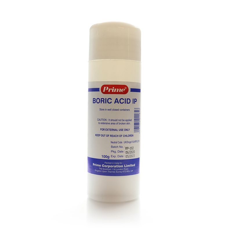 Prime Prime Boric Acid IP External-Use Powder - 100 g