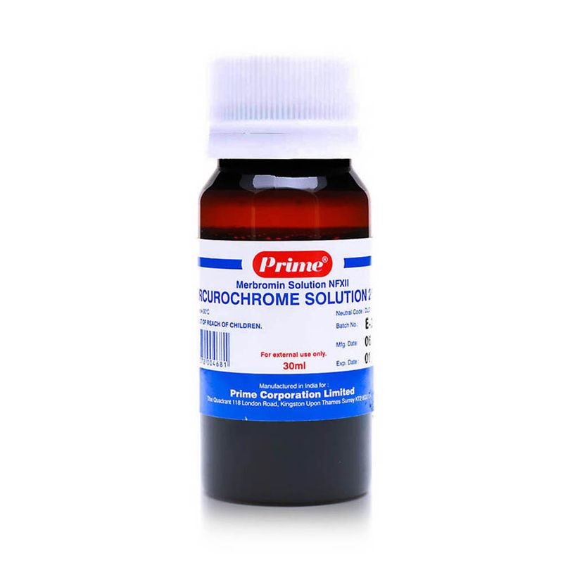 Prime Prime Mercurochrome (Merbromin) Solution 2% - 30 ml