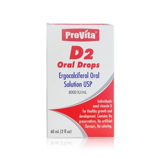 Provita Vitamin D2 8000 IU/ml Oral Drops - 60 ml