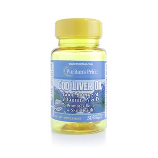 Puritan's Pride Cod Liver Oil 1000 mg - 30 Softgels