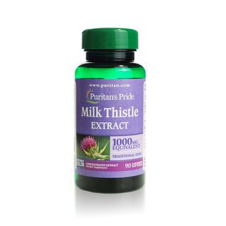 Puritan's Pride Milk Thistle 1000 mg 4:1 Extract - 90 Softgels