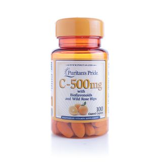 Puritan's Pride Vitamin C 500 mg with Bioflavonoids & Rose Hips - 100 Caplets