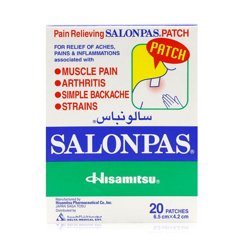 Salonpas Salonpas Pain Relieving Patches 6.5 cm × 4.2 cm - 20 Patches