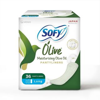 SOFY Olive Oil Long Pantyliners, 190 mm - 36 Liners