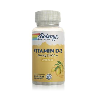 Solaray Vitamins D3 2000 IU 60 Lozenges