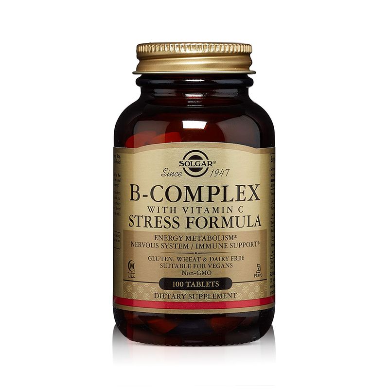 Solgar Solgar B-Complex with Vitamins C Stress Formula, 100 Tablets