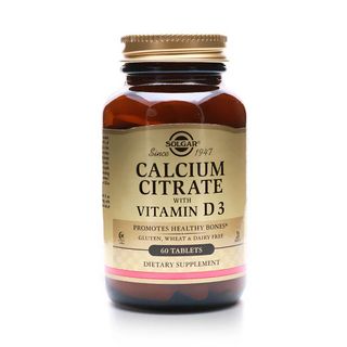 Solgar Calcium Citrate with Vitamins D3 - 120 Tablets