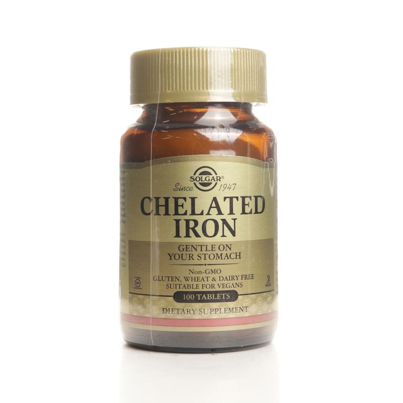Solgar Solgar Chelated Iron 25 mg - 100 Tablets
