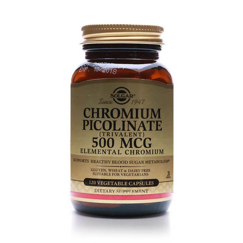 Solgar Solgar Chromium Picolinate 500 mcg - 120 Vegetable Capsules