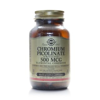 Solgar Chromium Picolinate 500 mcg, 60 Vegetable Capsules