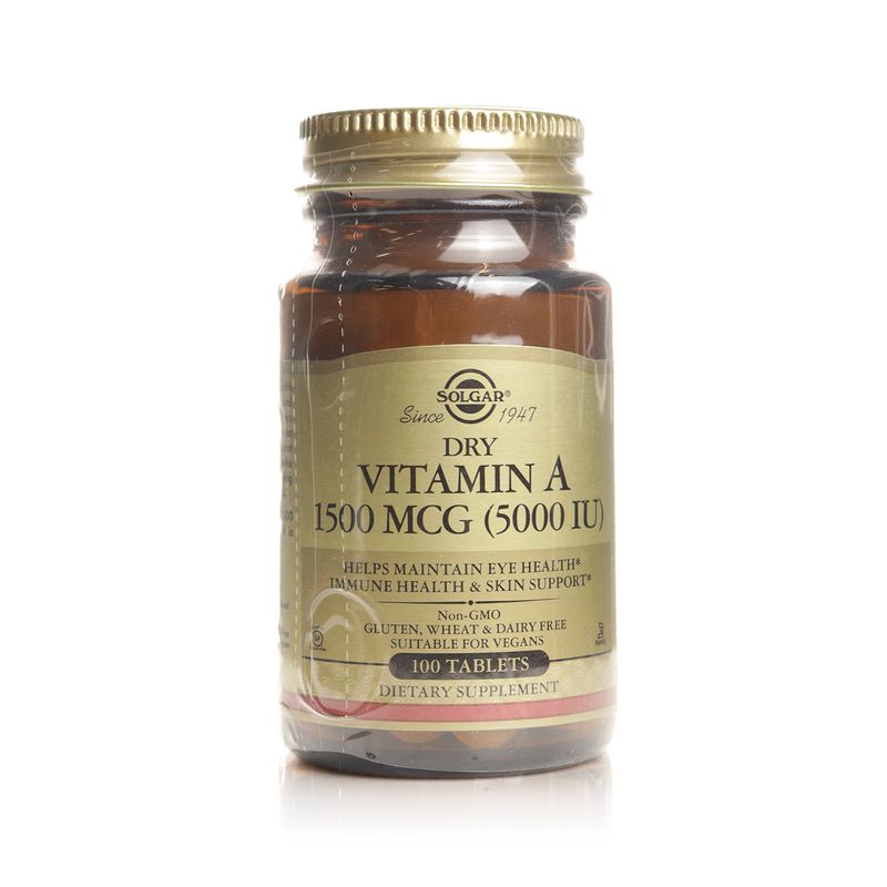 Solgar Solgar Dry Vitamin A 1,500 mcg (5,000 IU) - 100 Tablets