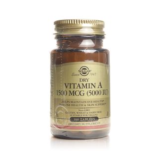 Solgar Dry Vitamin A 1,500 mcg (5,000 IU) - 100 Tablets