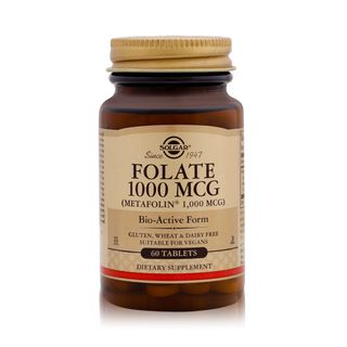 Solgar Folate 1,000 mcg as Metafolin - 60 Tablets