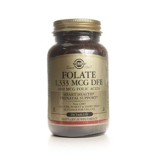 Solgar Folate 1,333 mcg DFE (Folic Acid 800 mcg) - 250 Tablets