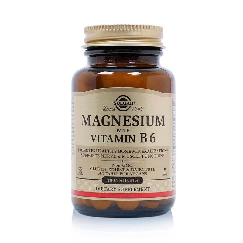 Solgar Solgar Magnesium with Vitamins B6 - 100 Tablets