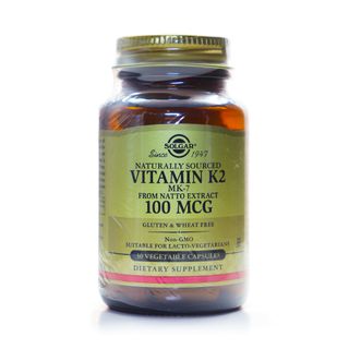Solgar Naturally Sourced Vitamins K2 MK-7 100 mcg - 50 Vegetable Capsules