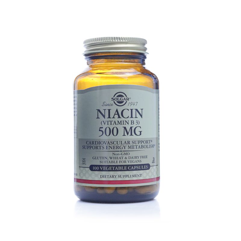Solgar Solgar Niacin (Vitamins B3) 500 mg Vegetable Capsules - 100 Capsules