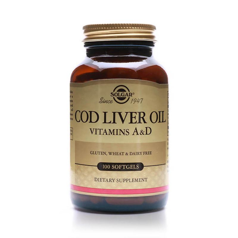 Solgar Solgar Cod Liver Oil (Vitamin A & D Supplement) - 100 Softgels