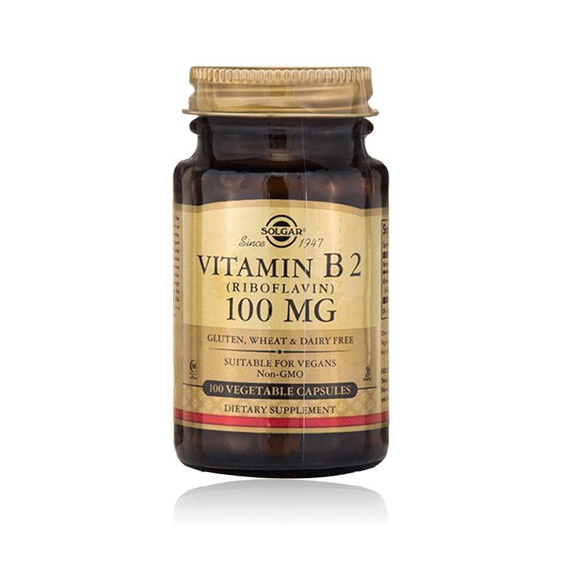 Solgar Solgar Vitamin B2 (Riboflavin) 100 mg - 100 Vegetable Capsules
