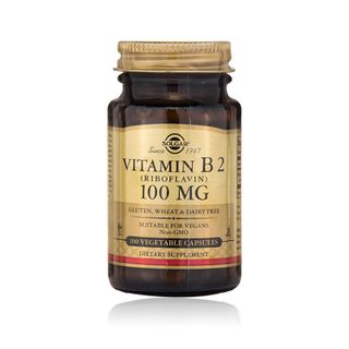 Solgar Vitamin B2 (Riboflavin) 100 mg - 100 Vegetable Capsules