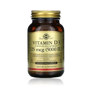 Solgar Vitamin D3 125 mcg (5,000 IU), 120 Vegetable Capsules