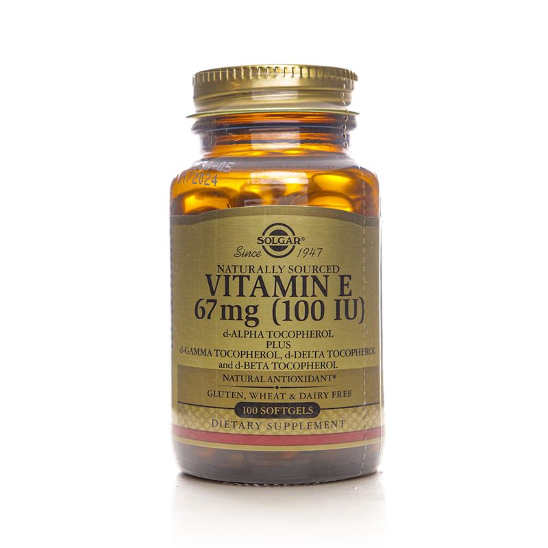 Solgar Solgar Vitamin E 67 mg (100 IU) Mixed Tocopherols - 100 Softgels