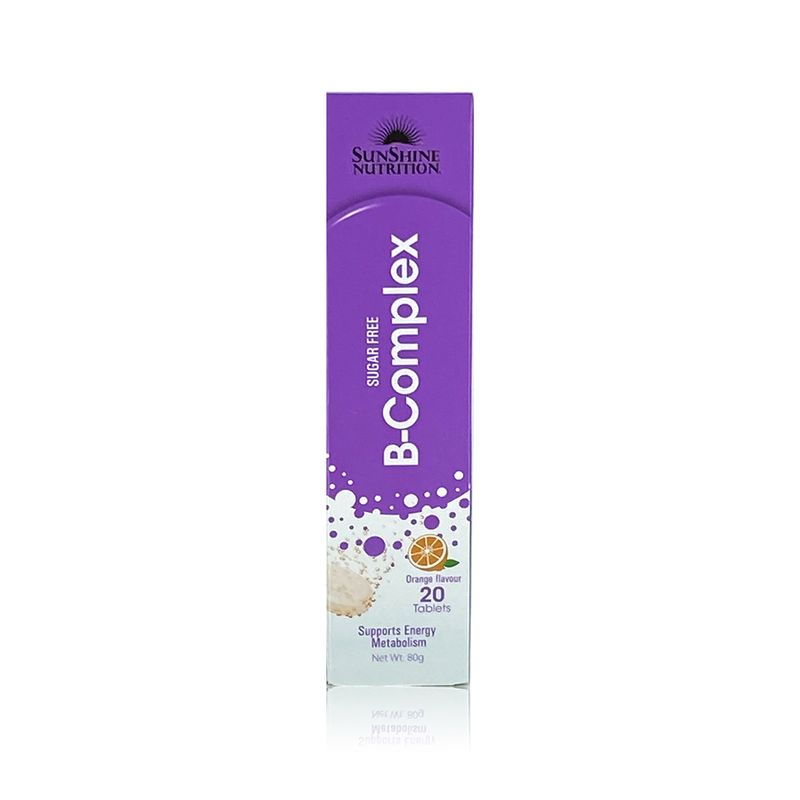Sunshine Nutrition Sunshine Nutrition B-Complex Sugar-Free Orange Effervescent - 20 Tablets