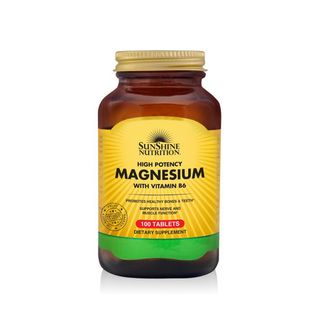 Sunshine Nutrition High Potency Magnesium with Vitamins B6 - 100 Tablets