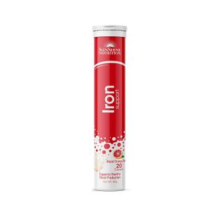 Sunshine Nutrition Iron Blood Orange Effervescent - 20 Tablets