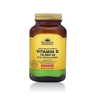 Sunshine Nutrition Vitamin D3 10,000 IU - 100 Softgels