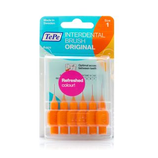 TePe Extra Soft Interdental Brushes Orange ISO 1, 0.45 mm - 6 Brushes