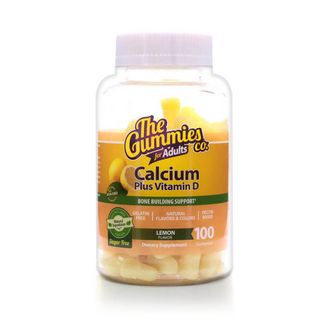 The Gummies Co. Calcium + Vitamins D Sugar Free Lemon - 100 Gummies