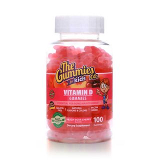 The Gummies Co. Kids Vitamins D Peach-Sour Cherry - 100 Gummies