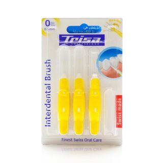 Trisa Interdental Brush Yellow ISO 0 - 0.6 mm, 3 Brushes