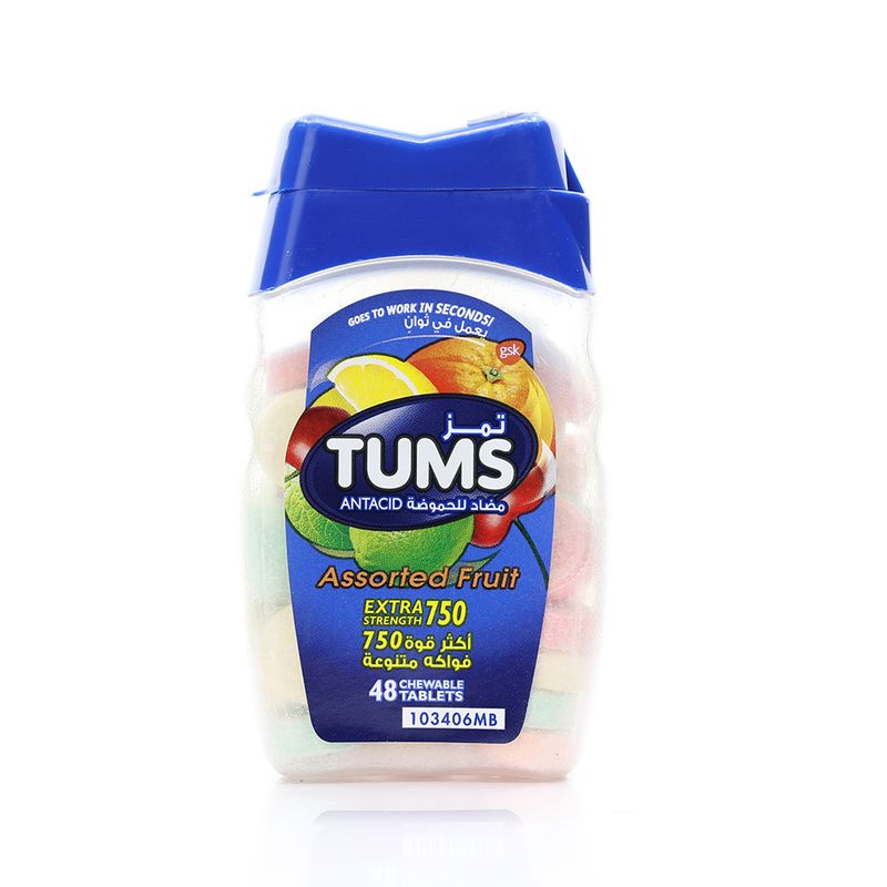 TUMS TUMS Extra Strength 750 Antacid Chewable Tablets - 48 Tablets
