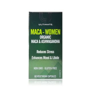 Ultimate Maca Women Organic Maca with KSM-66 Ashwagandha - 60 Vegetarian Capsules