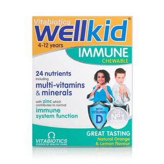 Vitabiotics Wellkid Immune Chewable Orange & Lemon - 30 Chewable Tablets