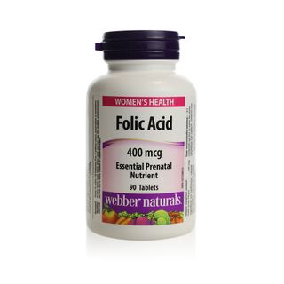 Webber Naturals Folic Acid 400 mcg - 90 Tablets
